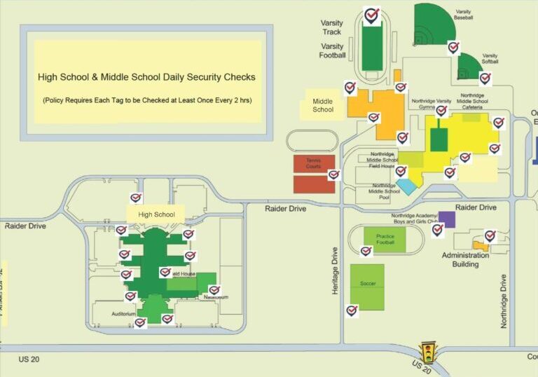 school security checkpoints map